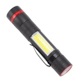 LED Flashlight Multifunction Highlight Telescopic Zoom Rechargeable Waterproof Mini Flashlight for Outdoor Lighting