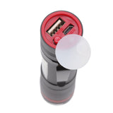 LED Flashlight Multifunction Highlight Telescopic Zoom Rechargeable Waterproof Mini Flashlight for Outdoor Lighting