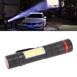 LED Flashlight Multifunction Highlight Telescopic Zoom Rechargeable Waterproof Mini Flashlight for Outdoor Lighting
