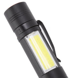 LED Flashlight Multifunction Highlight Telescopic Zoom Rechargeable Waterproof Mini Flashlight for Outdoor Lighting