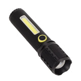 Mini Flashlight Strong Light 3 Modes Telescopic Zoom Portable Rechargeable for Camping Emergency Outdoor - Extra Image