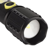 Mini Flashlight Strong Light 3 Modes Telescopic Zoom Portable Rechargeable for Camping Emergency Outdoor