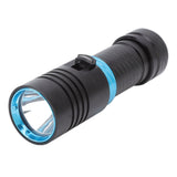 5000LM Diving Flashlight IPX8 100m Underwater Waterproof Infinitely Dimmable L2 LED Beads Scuba Dive Lights For Diving - Side View
