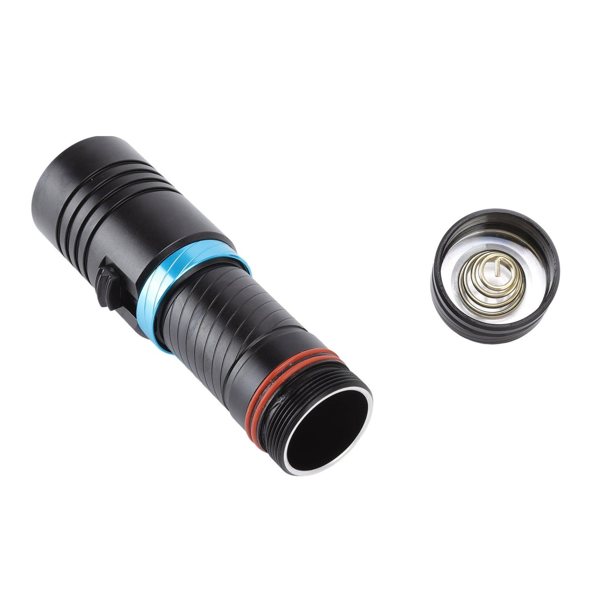 5000LM Diving Flashlight IPX8 100m Underwater Waterproof Infinitely Dimmable L2 LED Beads Scuba Dive Lights For Diving