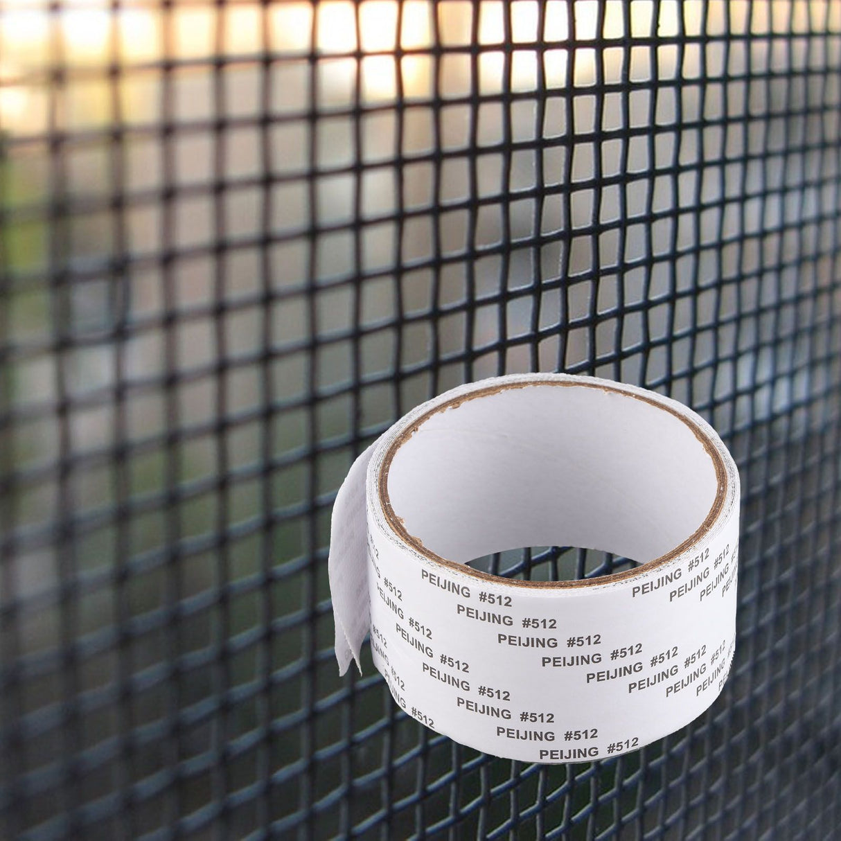Window Screen Repair Fill Hole Self Adhesive Fine Mesh Screen Tape Mesh Repair for Mosquito Repellent 5cmx2m/2.0x78.7in White