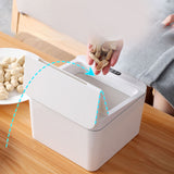 Smart Sensor Trash Waste Can Multifunctional Electric Induction Storage Bin for Desktop Car White