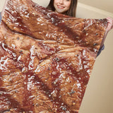 Throw Blanket Clear Food Photo Printed Soft Polyester Skin Friendly Funny for Home Sleeping Office Outdoors 80x100cm / 31.5x39.4in