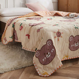 Summer Air Conditioner Quilt Machine Washable Soft Breathable Portable Air Conditioner Blanket Summer Comforter Cute Bear 150x200cm - 45-Degree Angle
