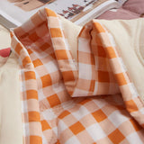 Summer Air Conditioner Quilt Machine Washable Soft Breathable Portable Air Conditioner Blanket Summer Comforter Cute Bear 180x200cm - Side View