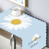 Microwave Cover Cloth Oven Cute Dust Proof Shiled Universal Oil Proof Nordic Style Simple Parts Daisy 35x100cm