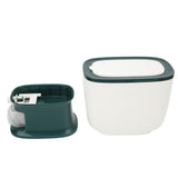 Household Rice Dispenser Large Capacity Automatic Rebound Food Grain Storage Container with Cup Green