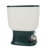 Household Rice Dispenser Large Capacity Automatic Rebound Food Grain Storage Container with Cup Green