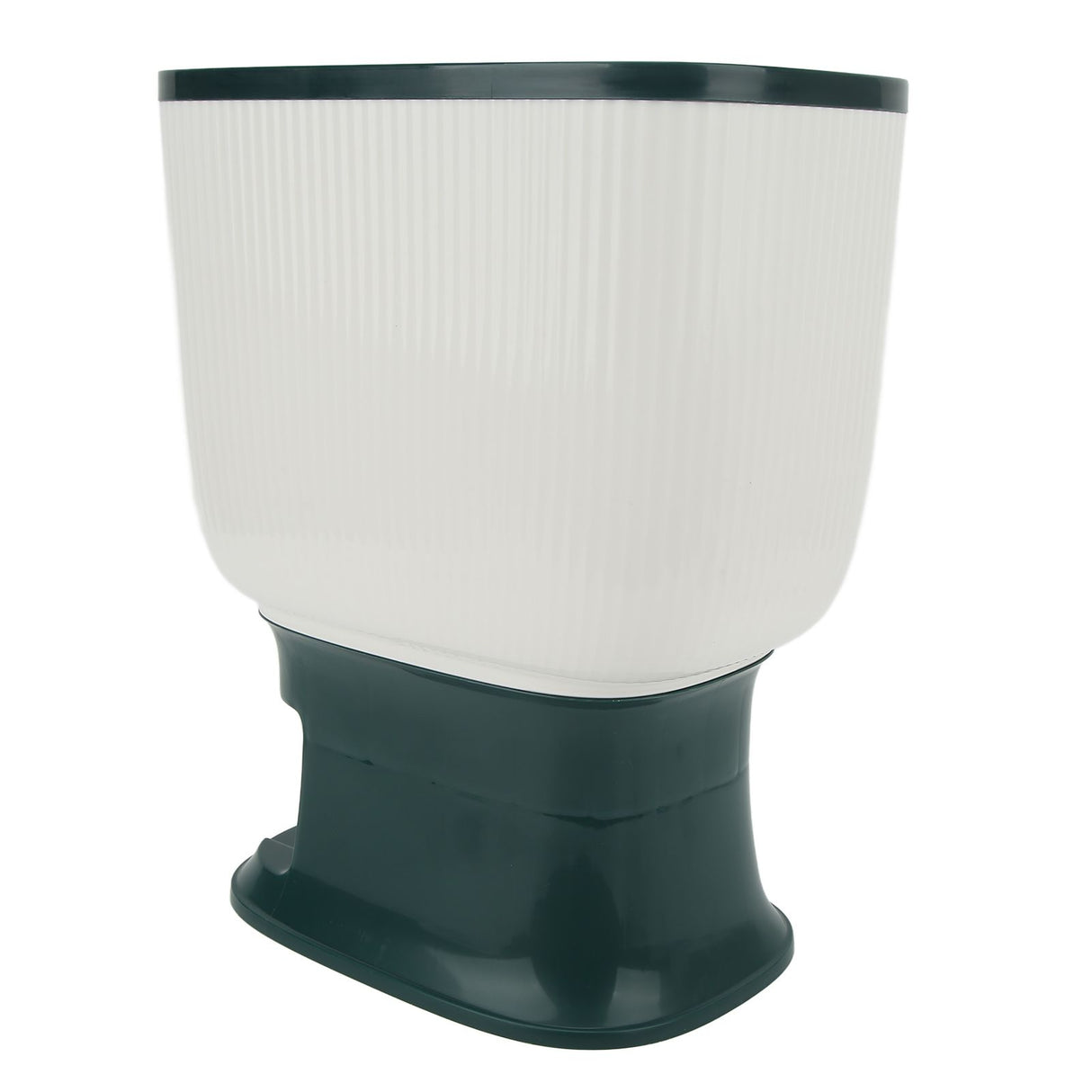 Household Rice Dispenser Large Capacity Automatic Rebound Food Grain Storage Container with Cup Green