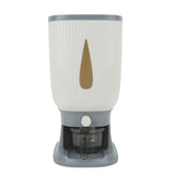 Household Rice Dispenser Large Capacity Automatic Rebound Food Grain Storage Container with Cup Grey