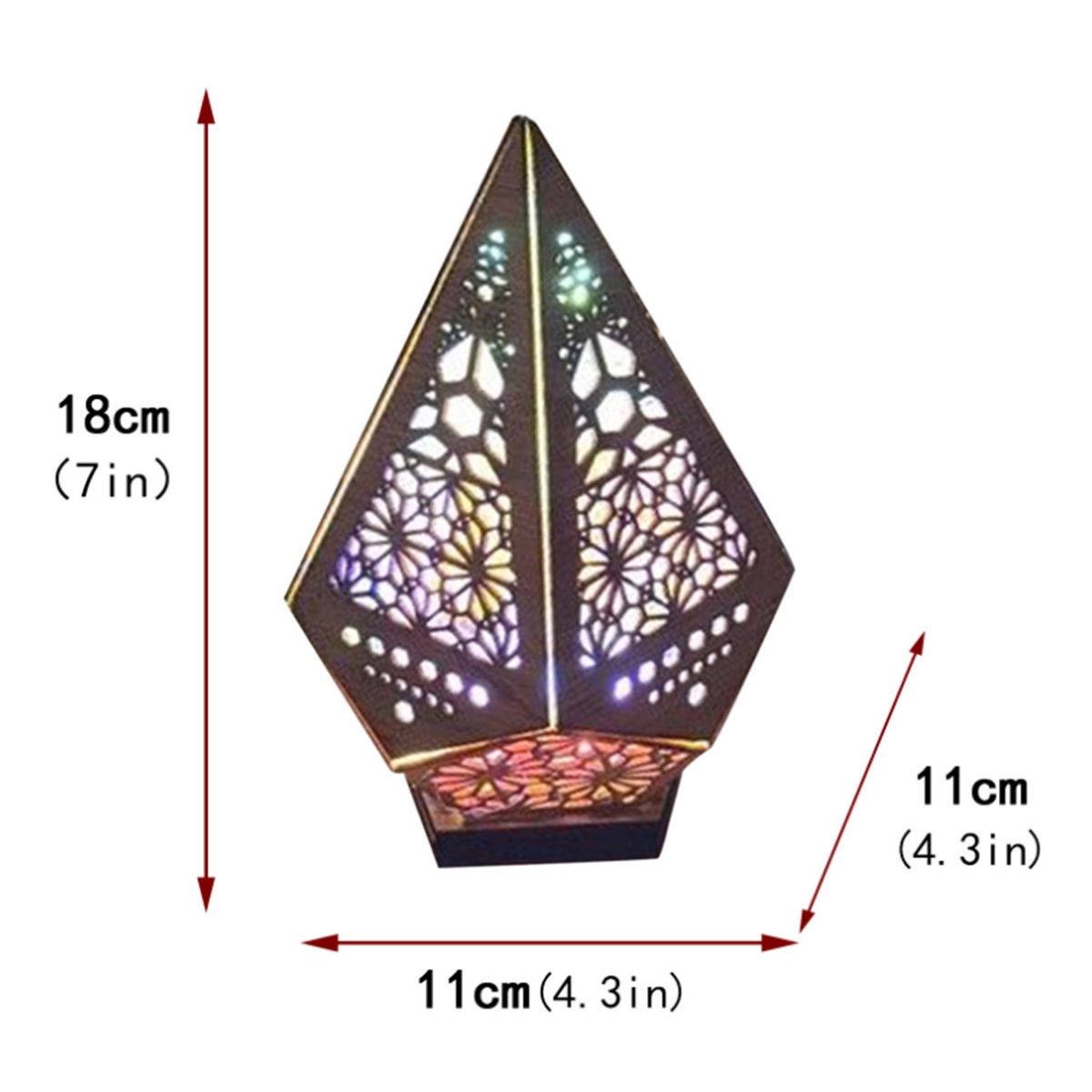 Floor Lamp Bohemian Style USB Wooden Floor Lamp Modern Geometric Light for Living Room Bedroom