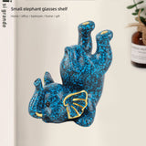 Creative Attraction Small Elephant Glasses Shelf Optician Display Shelf Desktop Storage Rack Ornaments - Extra Image