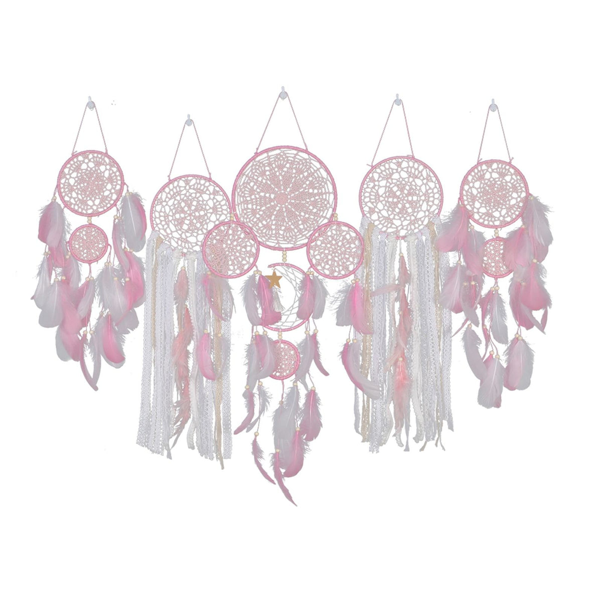 Bedside Dream Catcher Moon and Star Wall Decoration Hanging Decor