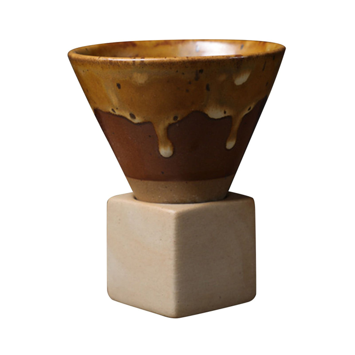 200mL Japanese Pottery Mug Coffee Mug Latte Cup with Base Ceramic Mug
