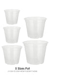 Orchid Flower Pot Breathable Clear Orchid Planting Pot with Holes for Indoor Outdoor - Extra Image