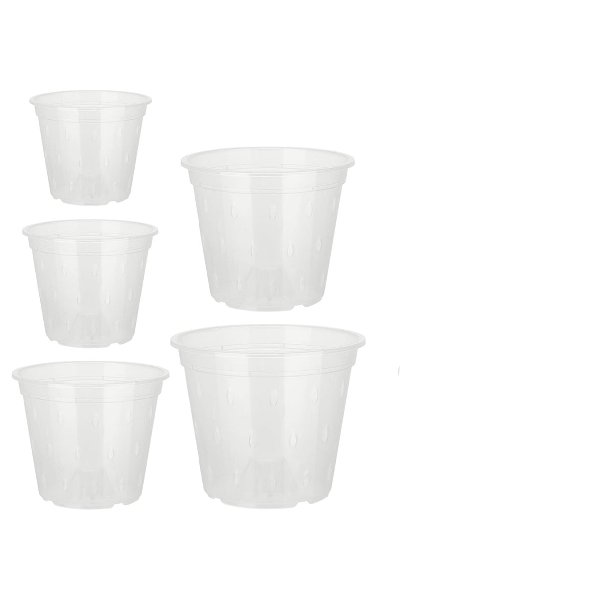 Orchid Flower Pot Breathable Clear Orchid Planting Pot with Holes for Indoor Outdoor