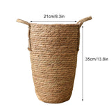 Straw Woven Baskets Vase Ornaments Living Room Flower Arrangements Dried Flowers Wicker Flower Pots