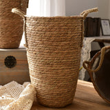 Straw Woven Baskets Vase Ornaments Living Room Flower Arrangements Dried Flowers Wicker Flower Pots