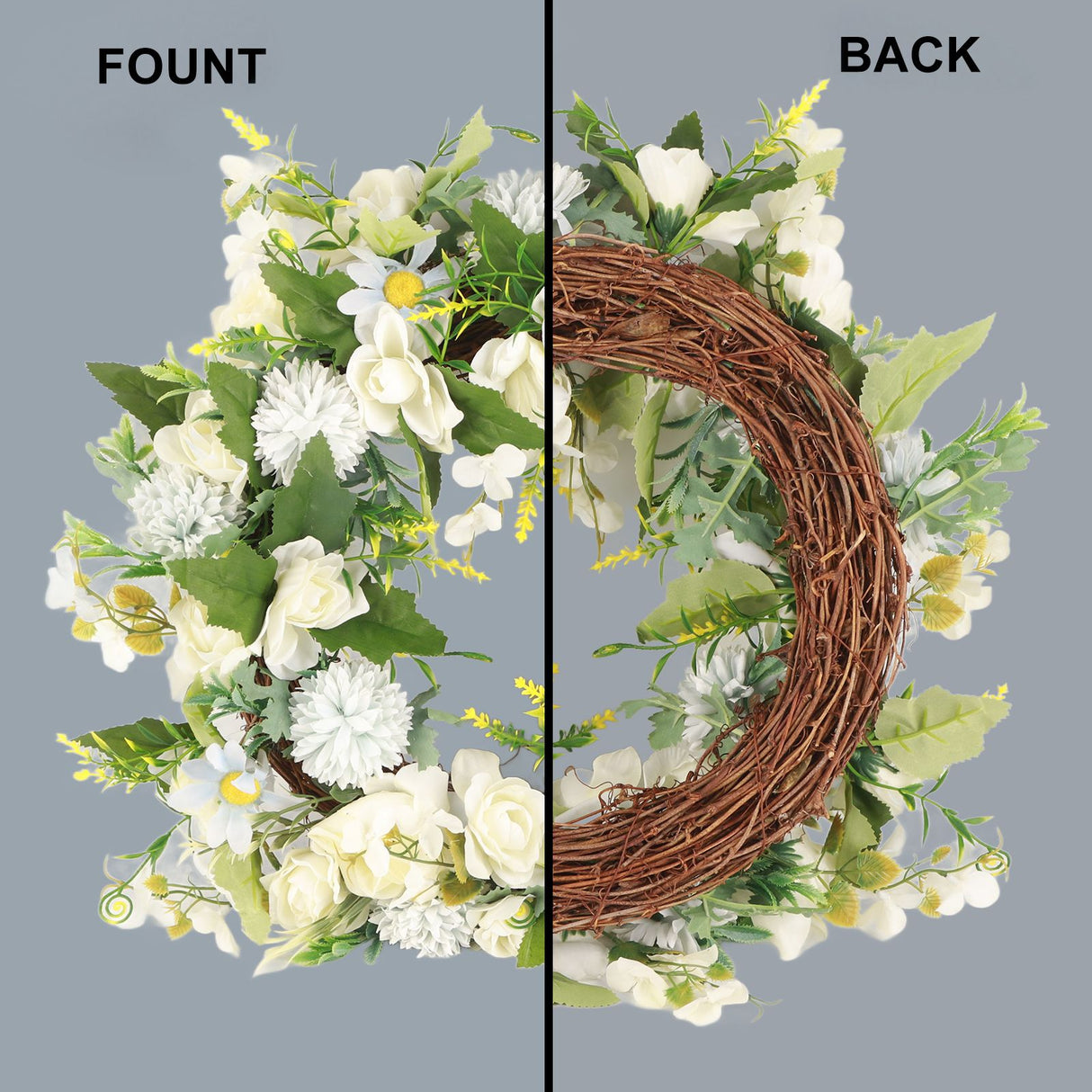 Gardenia Wreath American Holiday Home Decoration Door Hanging