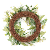 Gardenia Wreath American Holiday Home Decoration Door Hanging - Rear View
