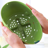Hanging Double Chain Hanging Basket Planter Home Balcony Indoor Automatic Water Absorbing Basin - Close-Up Angle