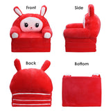 2‑in‑1 Foldable Sofa for Kids Lovely Futon Sofa Children Couch Room Decoration - Extra Image