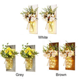 LED Mason Jar Wall Lights Indoor Outdoor Patio Vase Hanging Lights Home Wall Decorations