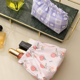 Waterproof Shrapnel Print Storage Bag Mini Makeup Bag Cosmetic Bag - Low Angle