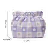 Waterproof Shrapnel Print Storage Bag Mini Makeup Bag Cosmetic Bag - Close-Up Angle