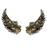 1 Pair Angel Wings Metal Mural Wall Sculpture Decor for Living Room - Extra Image