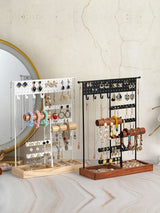 Jewelry Organizer Stand Durable Hanging Jewelry Holder Necklace Bracelet Display Rack for Home