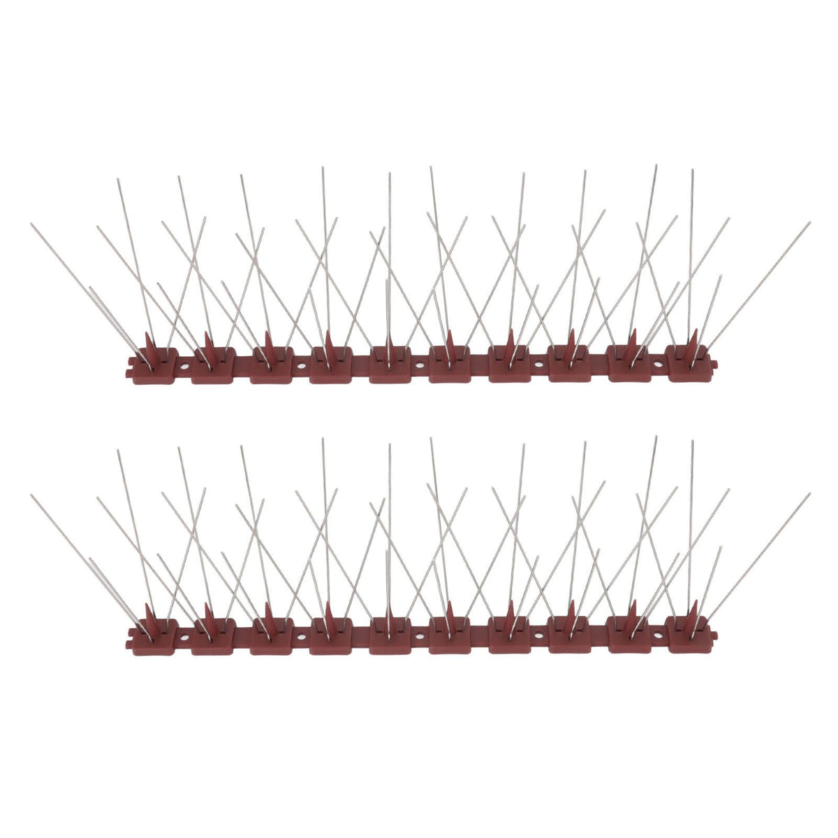 Bird Spikes 15 Feet Stainless Steel Pigeon Deterrent Spikes for Fence Roof Mailbox Window SK430 (2+2)