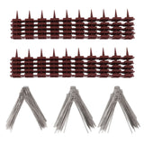 Bird Spikes 15 Feet Stainless Steel Pigeon Deterrent Spikes for Fence Roof Mailbox Window SK430 (4+2)