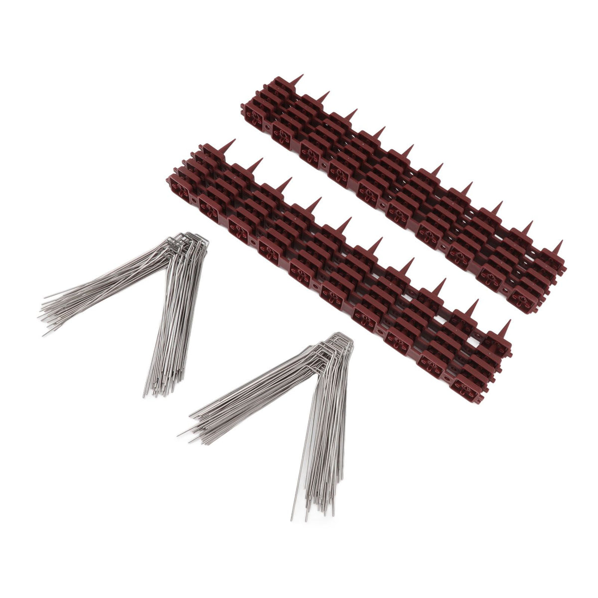 Bird Spikes 15 Feet Stainless Steel Pigeon Deterrent Spikes for Fence Roof Mailbox Window SK430 (4+2)
