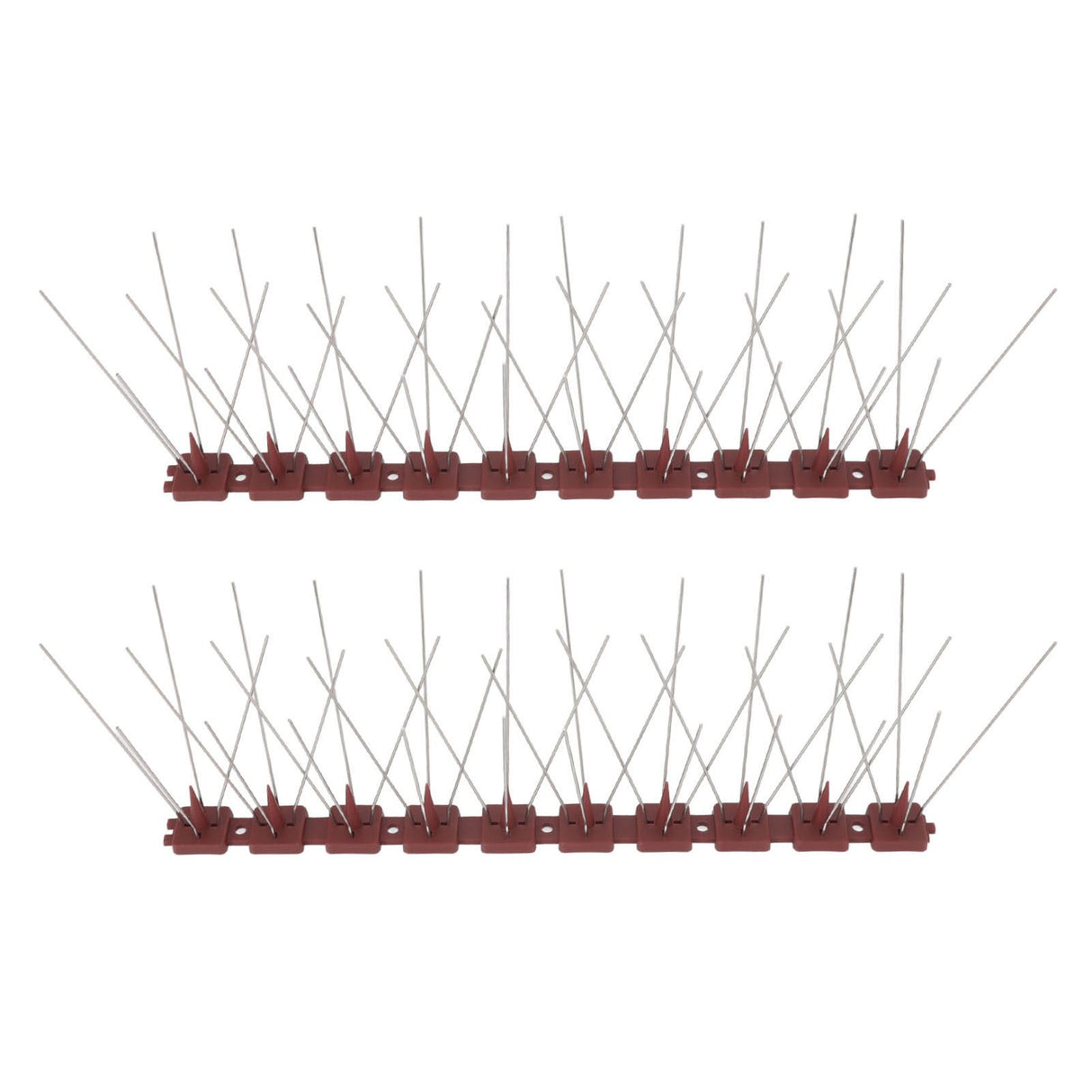 Bird Spikes 15 Feet Stainless Steel Pigeon Deterrent Spikes for Fence Roof Mailbox Window SK430 (4+2)