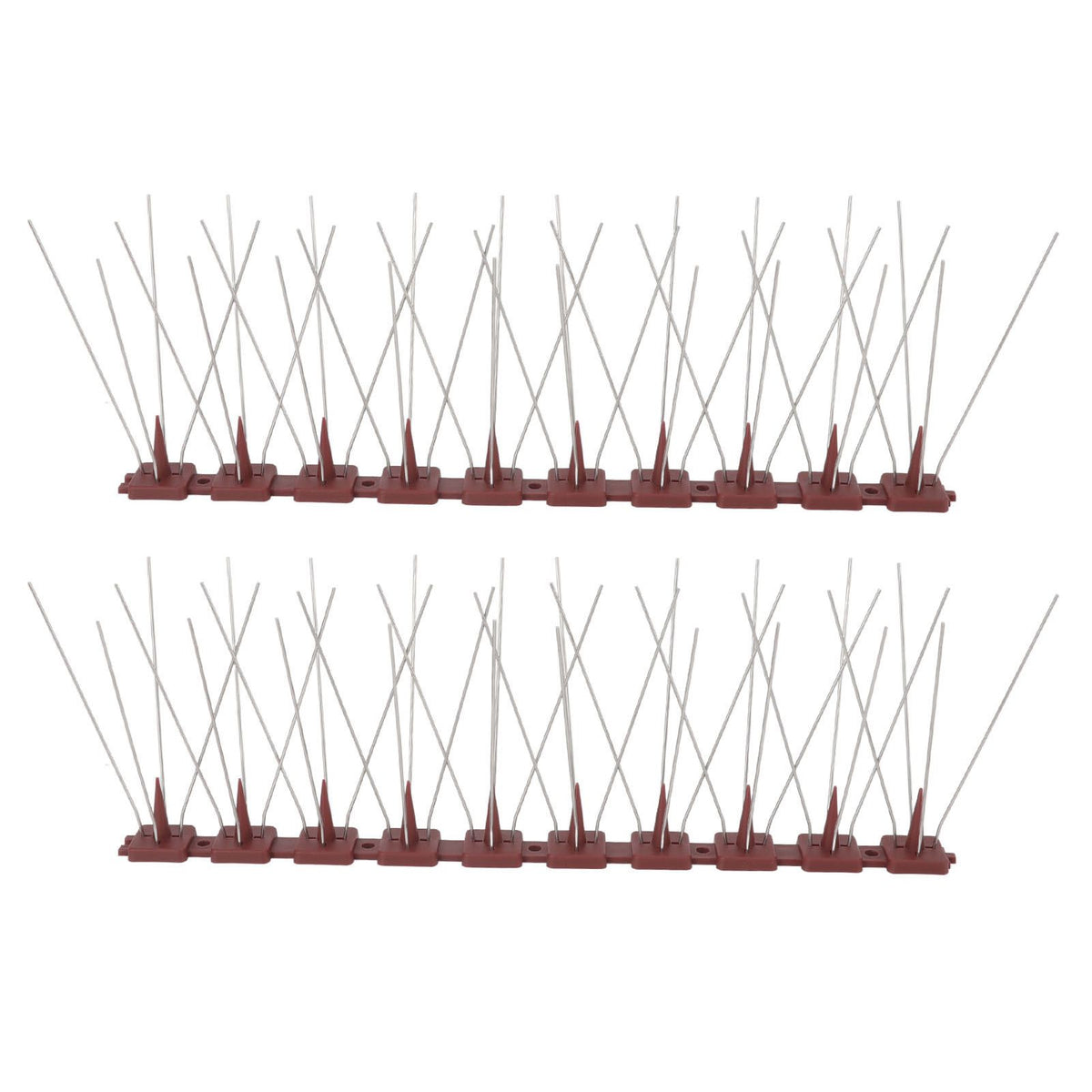 Bird Spikes 15 Feet Stainless Steel Pigeon Deterrent Spikes for Fence Roof Mailbox Window SK430 (4+2)