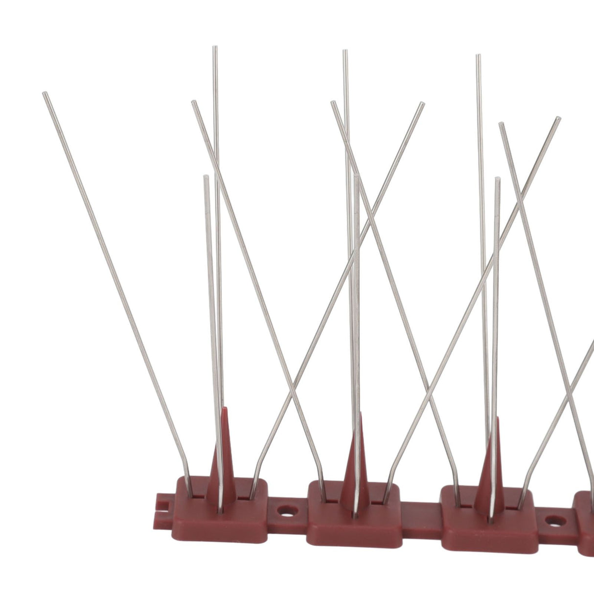 Bird Spikes 15 Feet Stainless Steel Pigeon Deterrent Spikes for Fence Roof Mailbox Window SK430 (4+2)