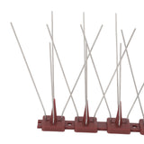 Bird Spikes 15 Feet Stainless Steel Pigeon Deterrent Spikes for Fence Roof Mailbox Window SK430 (4+2) - Extra Image