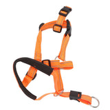 Dog Head Collar Breathable Dog Head Harness Dog Mouth Cover with Adjustable Strap for Outdoor Orange XL