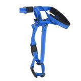 Dog Head Collar Breathable Dog Head Harness Dog Mouth Cover with Adjustable Strap for Outdoor Blue L