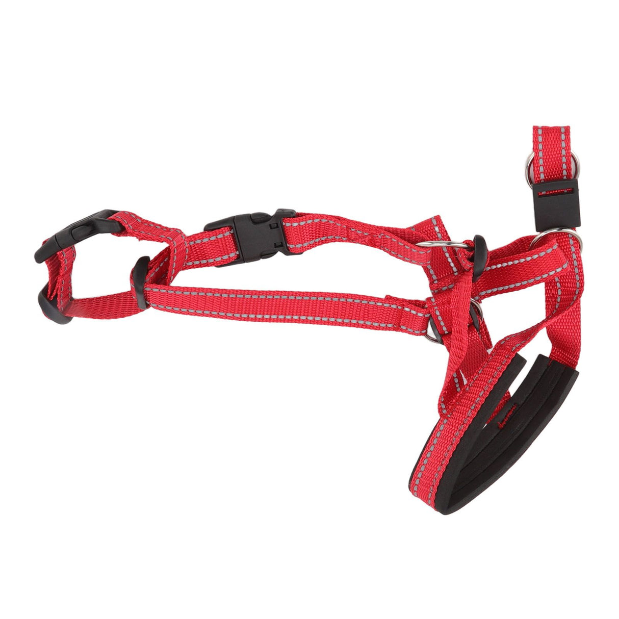 Dog Head Collar Breathable Dog Head Harness Dog Mouth Cover with Adjustable Strap for Outdoor Red L