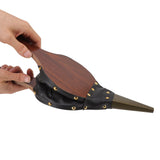 Wood Bellows 15.0 X 5in Fireplace Bellows Manual Air Blower Fireplace Tools with Hanging Strap for Outdoor Camping BBQ - 45-Degree Angle