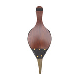 Wood Bellows 15.0 X 5in Fireplace Bellows Manual Air Blower Fireplace Tools with Hanging Strap for Outdoor Camping BBQ - Rear View