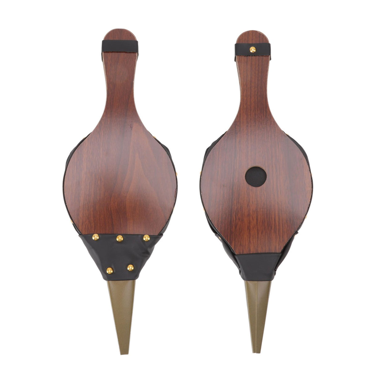 Wood Bellows 15.0 X 5in Fireplace Bellows Manual Air Blower Fireplace Tools with Hanging Strap for Outdoor Camping BBQ