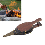 Wood Bellows 15.0 X 5in Fireplace Bellows Manual Air Blower Fireplace Tools with Hanging Strap for Outdoor Camping BBQ - Extra Image