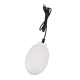 Bird Bath Deicer Thermostatically Controlled Winter Birdbath Water Heater for Outdoor Garden Courtyard White
